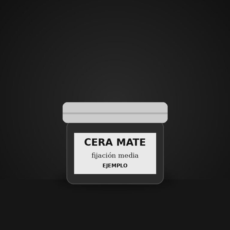 Cera mate para cabello (ejemplo)